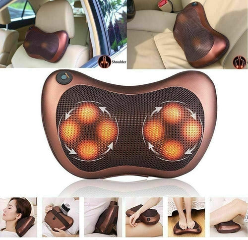 Almohada Masajeadora Eléctrica con Calor