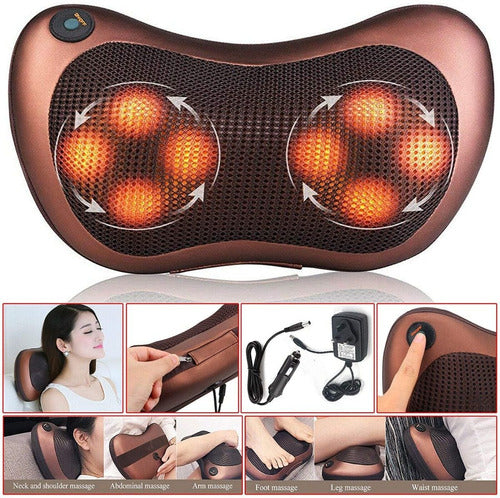 Almohada Masajeadora Eléctrica con Calor
